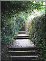 Stepped path to Mill Lane, Teignmouth