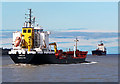 SJ3388 : Marine traffic, River Mersey by William Starkey