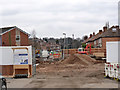 Looking east through Neville Sadler Court