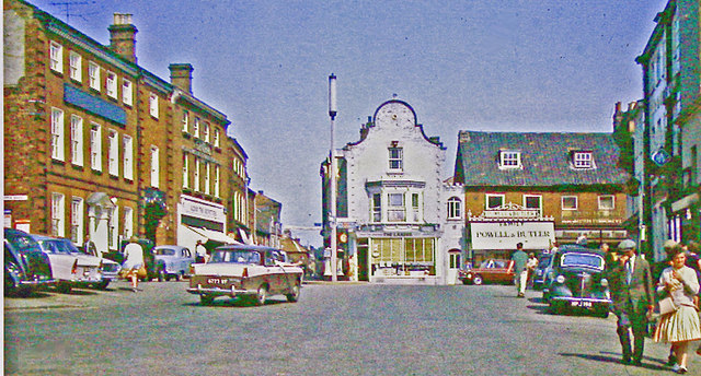 Fakenham, Market Place, 1963 © Ben Brooksbank :: Geograph Britain and ...