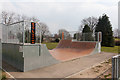 Skateboard facility on Fryern Hill recreation ground