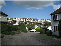 SX9274 : Close off Moor View Drive, nos.22-48, Teignmouth by Robin Stott