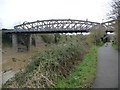 ST5971 : Railway bridge across the River Avon's New Cut by Christine Johnstone