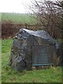 Plaque marking the opening of the A30 Okehampton by-pass