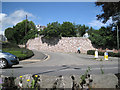 Retaining wall, Coombe Vale Road