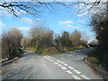 Fork in a minor road near Maen-y-groes