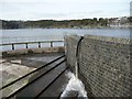 Pumping into spillway of Ogden Reservoir