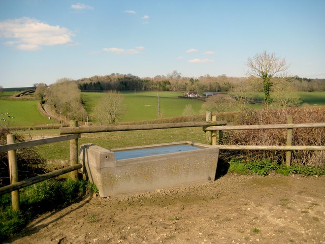 Water trough and Isles Farm
