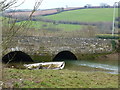 Bridge over a creek in the River Avon at Aveton Gifford