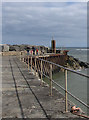NZ7819 : Harbour breakwater by Pauline E