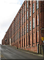SK4759 : Huthwaite - former CWS hosiery factory - N end of E block from N by Dave Bevis