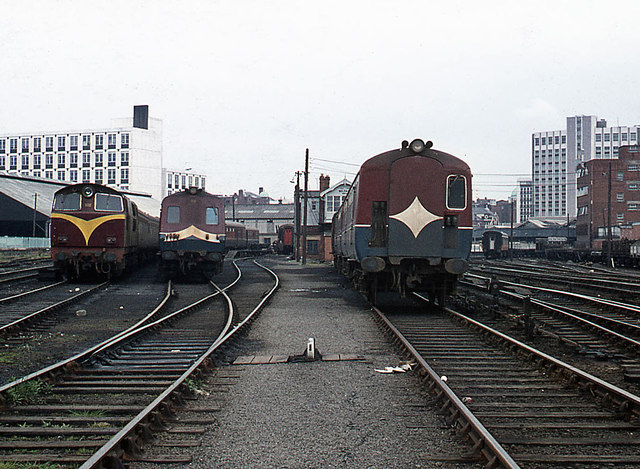 Station throat - Great Victoria Street station - 1976