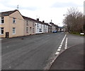 Bridgend Road houses at the southern edge of Aberkenfig