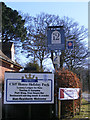 TM4768 : Signs at Cliff House Holiday Park by Geographer