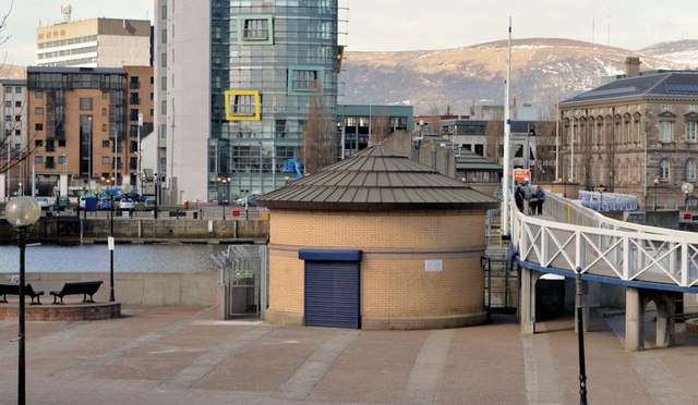 The Lagan Weir footbridge, Belfast (2013-1)