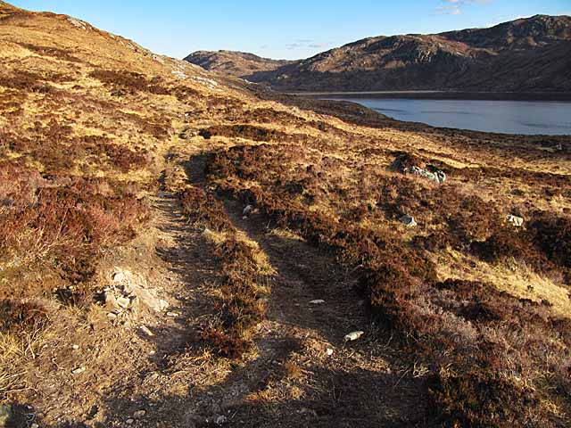 Track on north side of Loch na Gainimh