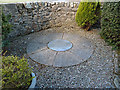 A plaque in a Millennium garden, Denholm