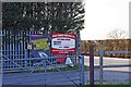 Cheltenham North RFC rugby ground entrance, Stoke Orchard Road, Bishop