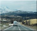 The A470 near Tyddynllwyn Farm