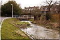 SU3875 : The River Lambourn by Station Road by Steve Daniels