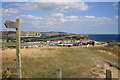 West Bay from Coastal Path on West Cliff