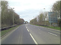 SP4541 : A4260 approaches junction with Hennef Way by Stuart Logan
