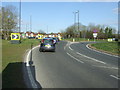 A38 approaching roundabout