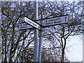 Roadsign on Wood Lane