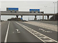 SJ9408 : Southbound M6/M6 Toll Split (Junction 11A) by David Dixon