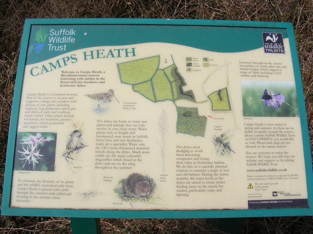 Camps Heath Information Board © Geographer :: Geograph Britain and Ireland