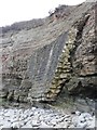 Eroded sea defences, St Audries Bay