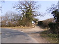 TG1308 : Bow Hill & entrance to Chapel Farm by Geographer