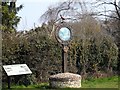 Clavering village sign and information board