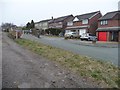 Houses at the south-west end of Criccieth Avenue