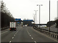 SP0190 : Southbound M5 at Junction 1 by David Dixon