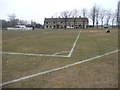 Recreation ground with two pitches marked up