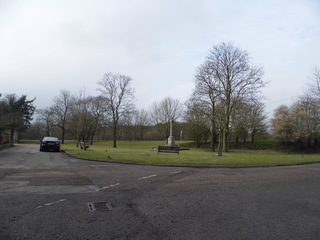 The village green and war memorial, North Mymms