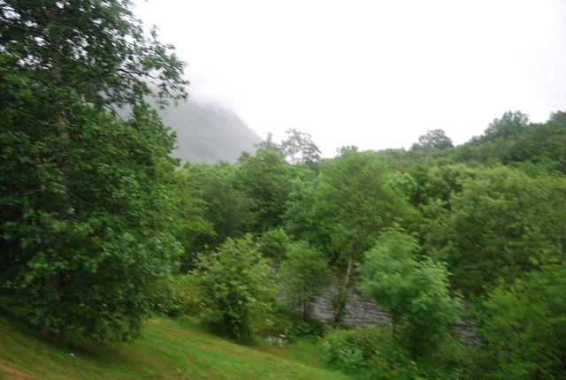 River Nevis in the trees