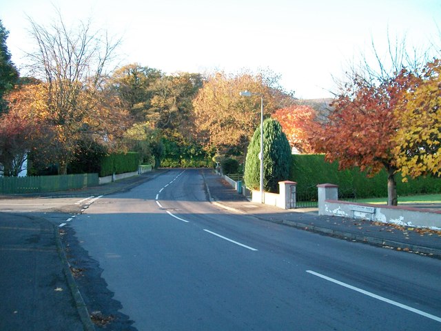 Autumn colour at the junction of Marguerite Park and Bryansford Road