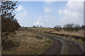 A track on Halton Moss with Fiddlers Ferry (not for the last time today) getting into the shot