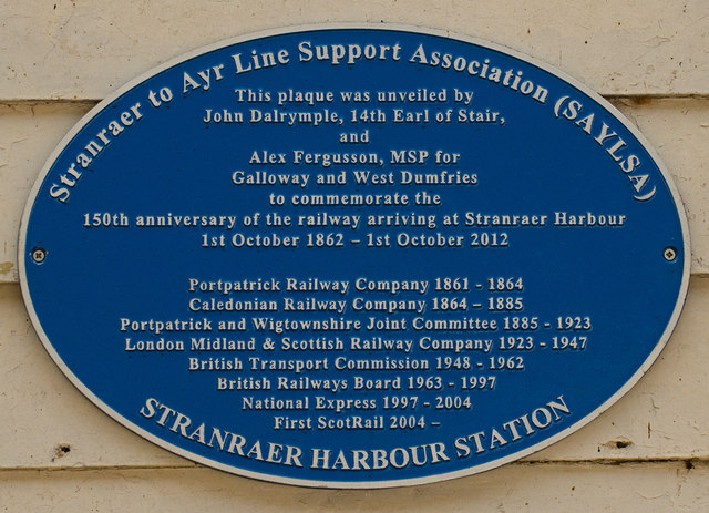 Plaque - Stranraer station