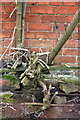 Benchmark on barn at Green Hill Farm