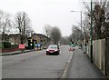 Temporary traffic lights on Robin Hood Way