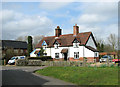 Cottages by the village green, Homersfield