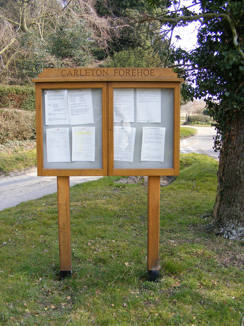 Carleton Forehoe Village Notice Board