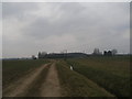 Approaching Burton Common Farm