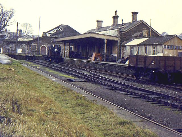 The closed GWR station at Launceston