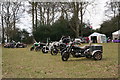 Bikes on display at the Blues and Bikes Weekend, Cabourne Parva