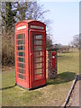TG0704 : Telephone Box & Kimberley Green Victorian Postbox by Geographer