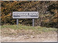 Hingham Road sign